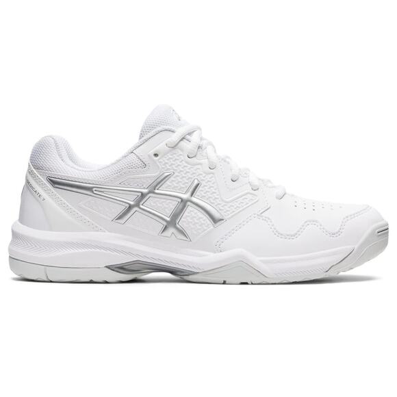 ASICS Women\'s Gel-Dedicate 7 Tennis Shoes, White/Pure Silver US 8.5 main image 9